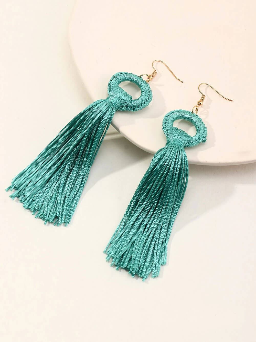 گوشواره های دایره ای گرد - تصویر 3